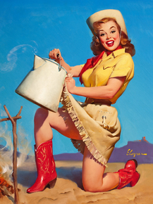Gil Elvgren - Tops in Service, 1958