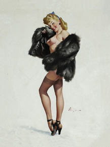 Gil Elvgren - This Is the Skin I Love to Touch, 1947