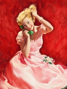 Gil Elvgren - The Telephone Call