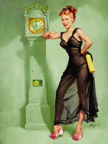 Gil Elvgren - The Honeymoon's Over, 1949