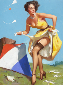 Gil Elvgren - The Final Touch, 1954