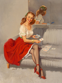 Gil Elvgren - The Ace of Hearts Gil Elvgren - The Ace of Hearts
