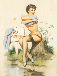 Gil Elvgren - Taking a Chance, 1962