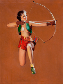 Gil Elvgren - Sure Shot, 1947