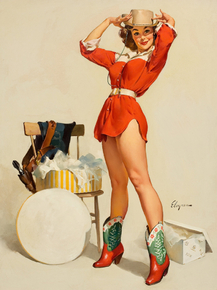 Gil Elvgren - Something New, 1957