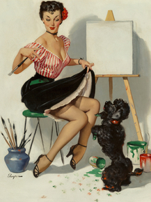 Gil Elvgren - Some Help!