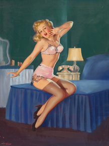 Gil Elvgren - Sleepy Time Gal