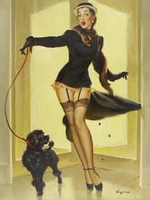 Gil Elvgren - Skirting the Issue, 1952