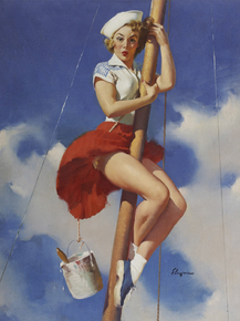 Gil Elvgren - Sitting Pretty, 1953