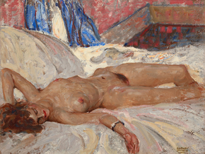 Gil Elvgren - Reclining Nude