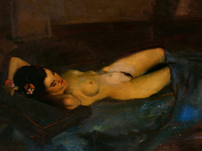 Gil Elvgren - Reclining Nude