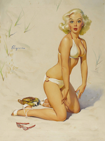 Gil Elvgren - Claws for Alarm, 1958
