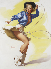 Gil Elvgren - On Her Toes, 1954 Gil Elvgren - On Her Toes, 1954