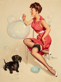 Gil Elvgren - Neat Trick, 1953