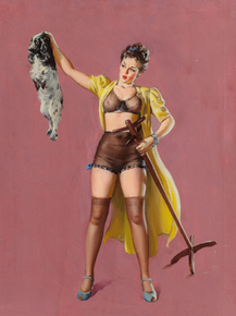 Gil Elvgren - Miss-Placed Confidence