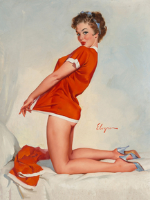 Gil Elvgren - Measuring Up, 1963