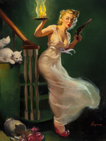 Gil Elvgren - Looking for Trouble, 1950
