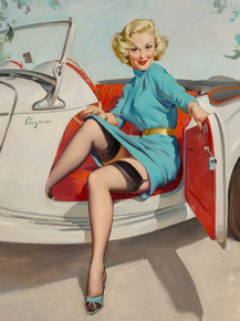 Gil Elvgren - Let's Go, 1957
