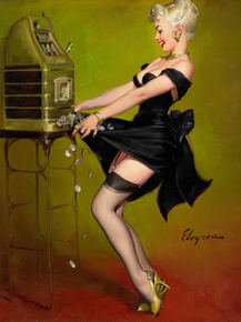 Gil Elvgren - Jackpot, 1961