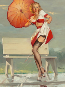 Gil Elvgren - I've Been Spotted, 1949