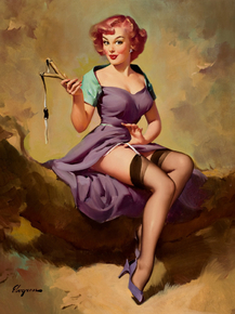 Gil Elvgren - It's a Snap, 1958