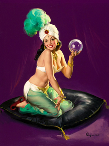 Gil Elvgren - I'm a Happy Medium, 1947