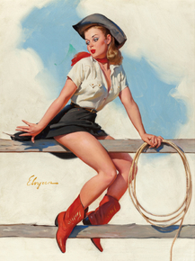 Gil Elvgren - Hi-Ho, Silver!, 1969