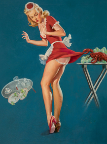Gil Elvgren - Fresh Lobster