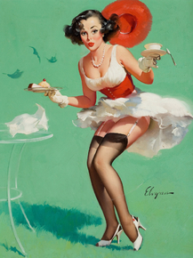Gil Elvgren - Fresh Breeze, 1960