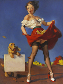 Gil Elvgren - Fresh Breeze, 1950