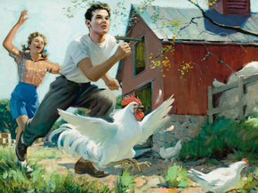 Gil Elvgren - First Car, 1952