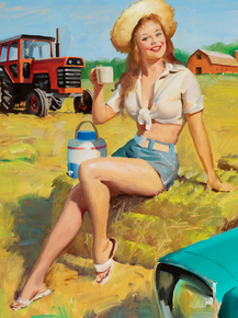 Gil Elvgren - Farmer's Daughter, 1977