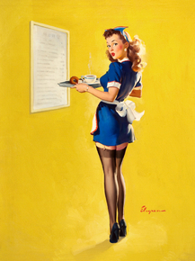 Gil Elvgren - Everything Seems Awfully High Around Here!, 1946