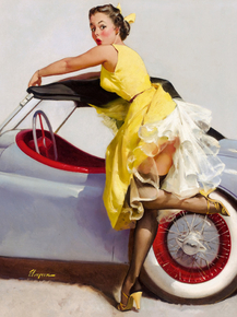 Gil Elvgren - Cover Up, 1955