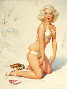 Gil Elvgren - Claws for Alarm, 1958 Gil Elvgren - Claws for Alarm, 1958