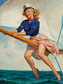 Gil Elvgren - Bow Spirit, 1960