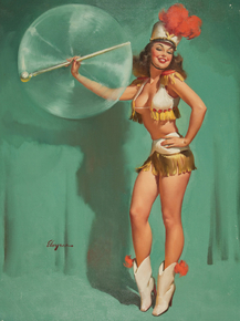 Gil Elvgren - Baton Twirler, 1955