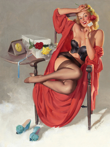 Gil Elvgren - American Beauties. I Hope He Mrs. Me, 1949