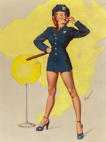Gil Elvgren - A Real Stopper