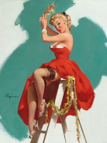 Gil Elvgren - A Put-Up Job, 1955