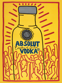 Keith Haring - Absolut Vodka, 1986 | Кит Харинг