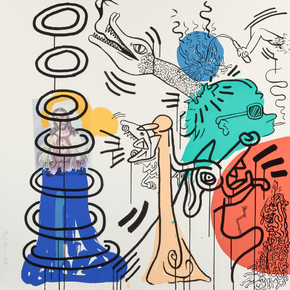 Keith Haring - Apocalypse V, 1988 (Коллекция постеров №1)