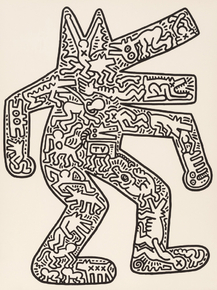 Keith Haring - Dog, from Icons, 1986-87 | Кит Харинг Keith Haring - Dog, from Icons, 1986-87 | Кит Харинг