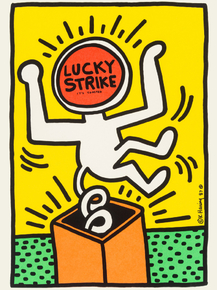 Keith Haring - Lucky Strike, 1987 | Кит Харинг