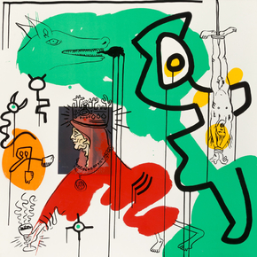 Keith Haring - No. 9, from Apocalypse, 1988 (Коллекция постеров №1)