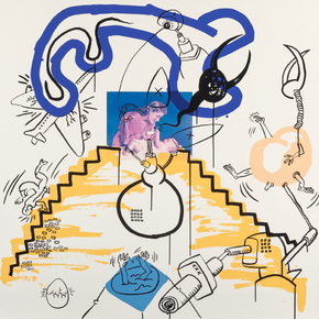 Keith Haring - Plate 3, from Apocalypse, 1988 (Коллекция постеров №1)