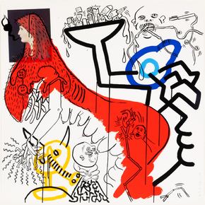 Keith Haring - Plate 4, from Apocalypse, 1988 (Коллекция постеров №1)