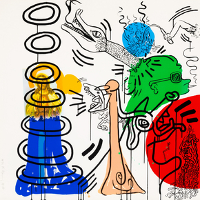 Keith Haring - Plate 5, from Apocalypse, 1988 (Коллекция постеров №1)