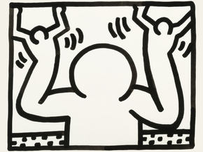 Keith Haring - Pop Man with Pop Man Puppets for Hands, 1985 | Кит Харинг