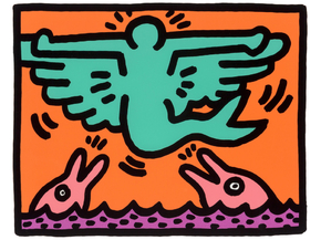 Keith Haring - Pop Shop Quad V A, 1989 (Коллекция постеров №5)